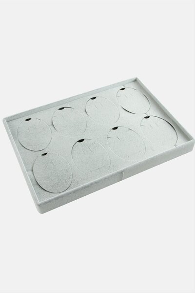 Okyanuss Accessories 8 قطع من حامل المعلقات الأفقي المصنوع من قماش الأنفورا