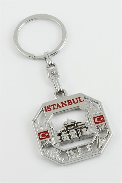 ZERO LAND SPTRNS Istanbul Metal Scris (121543) Breloc-Culoare argintie