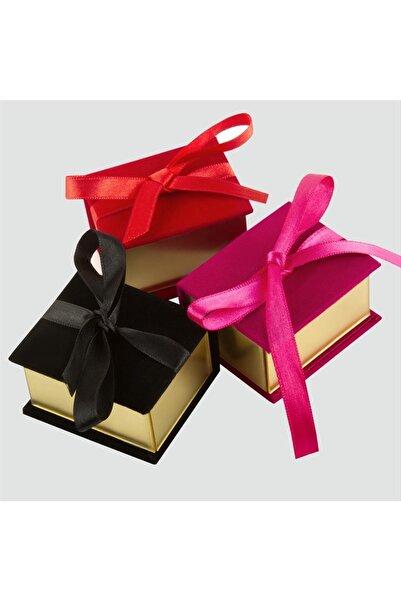 Genel Markalar Kurdale Kadife Ahşap Lüx Yüzük Kutusu