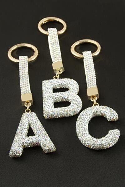 CT STONES Letter Savaroski Stone Keychain