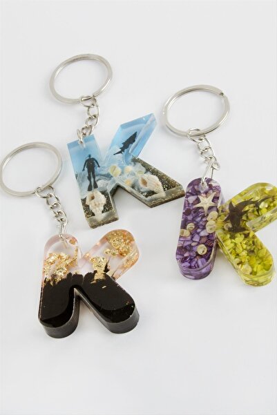 FREEDOM STOREE Breloc epoxidic cu litera K