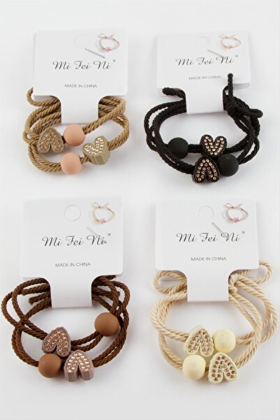 Ayena Moda Cataramă elastică cu piatră de inimă 2 bucăți