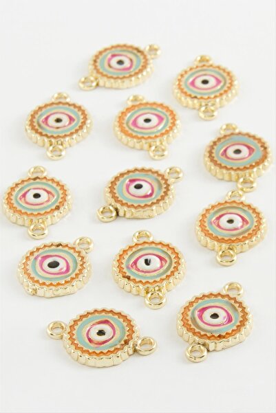 teknodayım Eye Double-Handled Enamel Bracelet and Pendant Apparatus 1 Piece