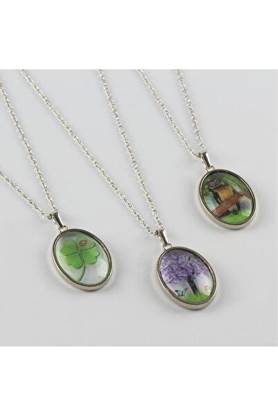 CT STONES قلادة حية على شكل جرس شجرة