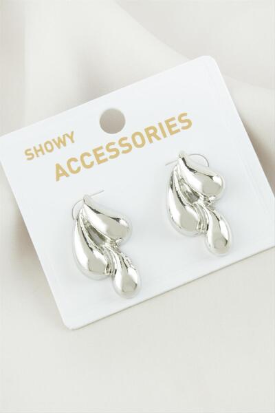 Marsilyan Water Drop Metal Earrings