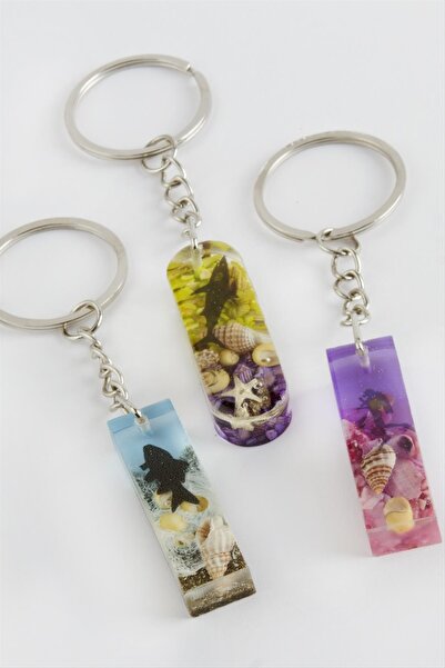 ZERO LAND I Letter Epoxy Keychain