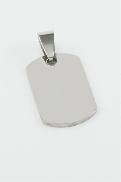 SiHako قلادة فولاذية قابلة للكتابة عليها بالاسم 1.5*2.5 سم