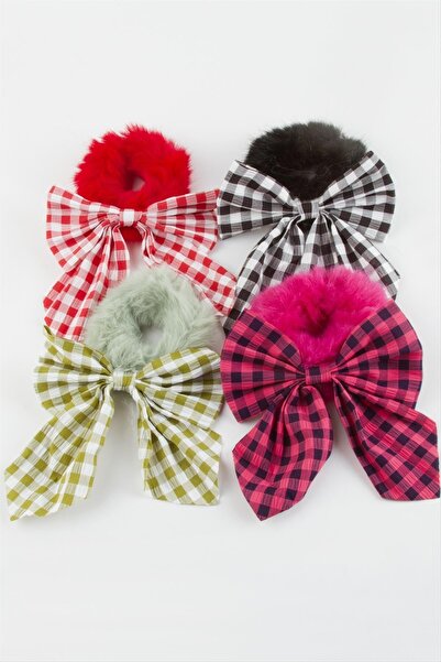 Ronanna مشبك سيميت ملون بتصميم مربع ومشبك على شكل فيونكة