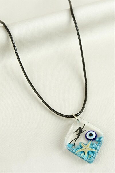 Ronanna قلادة من الإيبوكسي على شكل نجم البحر الخماسي