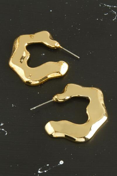 ZERO LAND أقراط معدنية من WIZARD Star للموسم الجديد - لون فضي