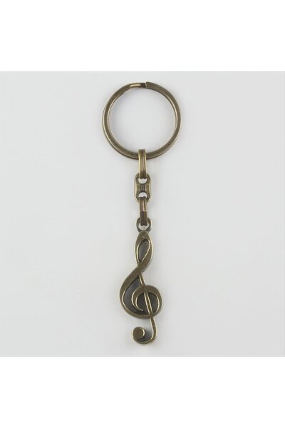 nolva Metal Keychain with Musical Note Figures