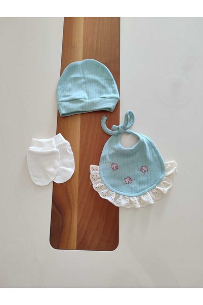 Agucuk Baby Rabbit Printed 5-Piece Newborn Baby Set