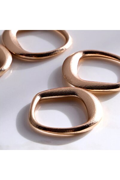 Generic مجموعة حلقات مناديل دوري المكونة من 4 قطع