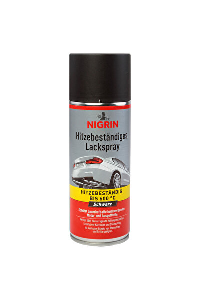 Nigrin Vopsea spray pentru suprafețe fierbinți până la 600 de grade, 400 ml
