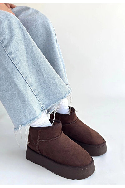 meSga butik Linne brown suede boots