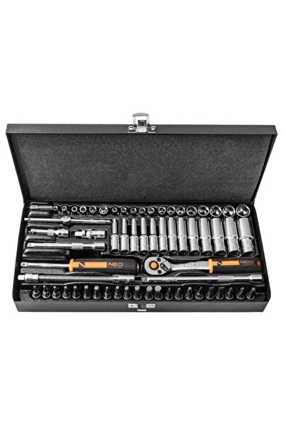 NEO Tools 1/4 socket wrench set, 63 pieces