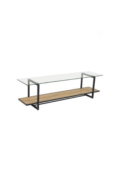 DEC4 Plasma table, wood with glass, 160 cm