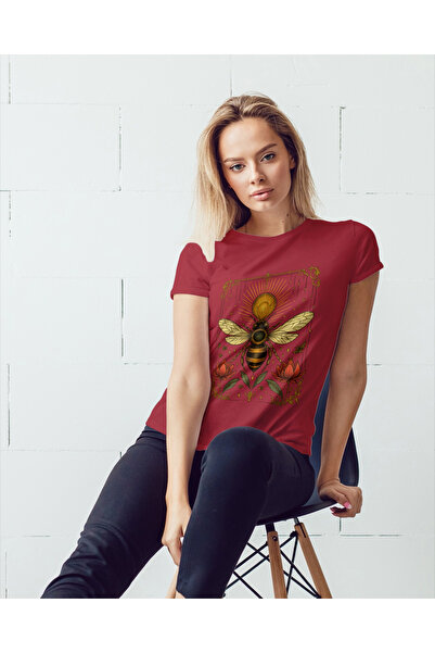 MVRDAR Tricou unisex 100% bumbac Flower Power pentru femei si fete