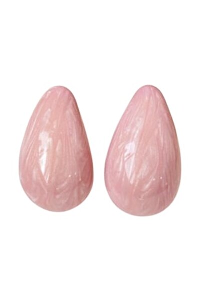 The Casius. Cercei în formă de picătură, 2,7 x 1,6 cm, culoare roz cireș