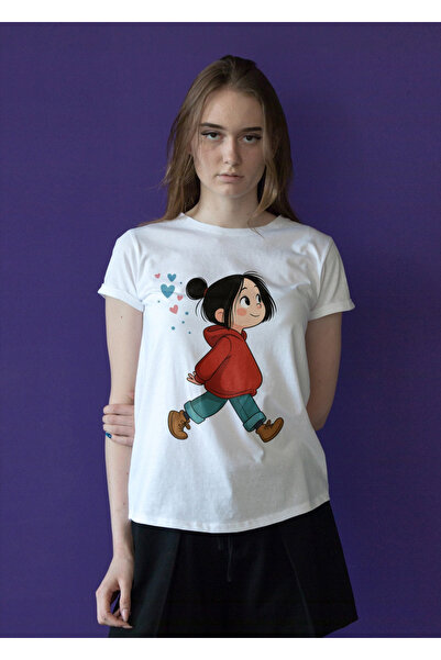 MVRDAR Tricou unisex 100% bumbac Flower Power pentru femei si fete