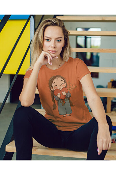 MVRDAR Tricou unisex 100% bumbac Flower Power pentru femei si fete