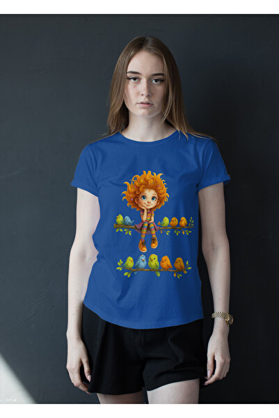 MVRDAR Tricou unisex 100% bumbac Flower Power pentru femei si fete