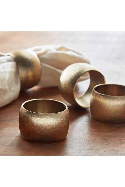 Generic Hisham 4-Piece Napkin Ring Set - 4 cm