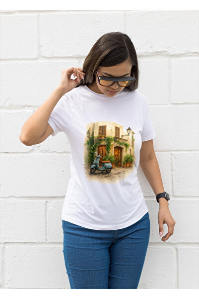 MVRDAR Tricou unisex 100% bumbac Flower Power pentru femei si fete