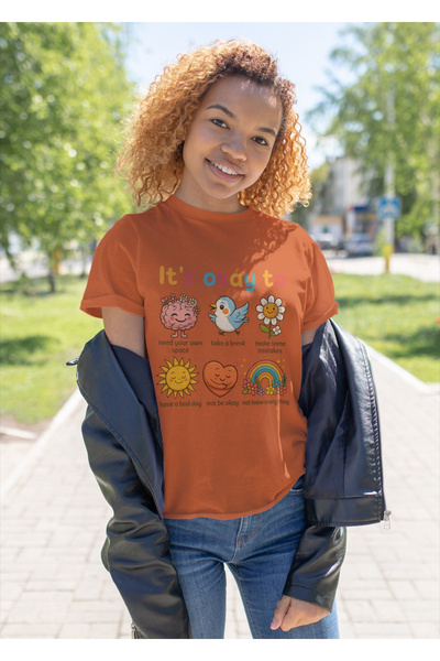 MVRDAR Tricou unisex 100% bumbac Flower Power pentru femei si fete