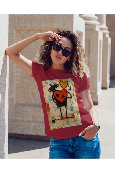 MVRDAR Tricou unisex 100% bumbac Flower Power pentru femei si fete