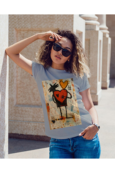 MVRDAR Tricou unisex 100% bumbac Flower Power pentru femei si fete
