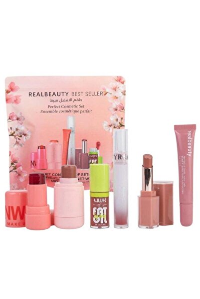 real beauty مجموعة العناية بالشفاه والخدود