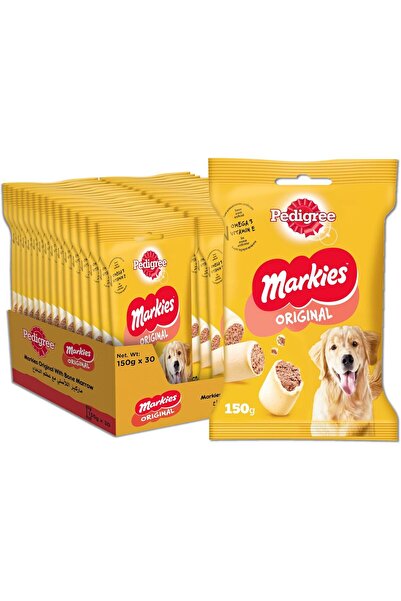 Pedigree Dog Treats, Markies Original Dog Treat with Bone Marrow Pack of 30x150g