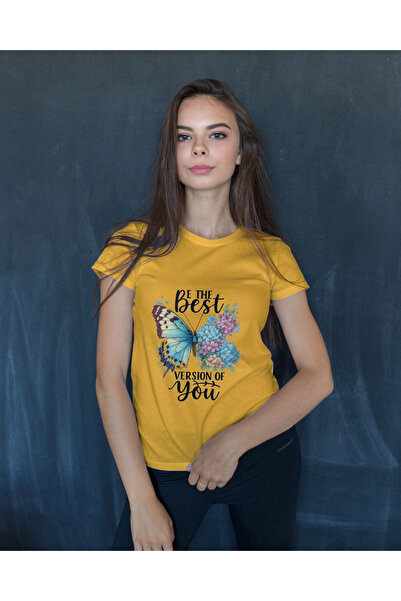 MVRDAR Tricou unisex 100% bumbac Flower Power pentru femei si fete
