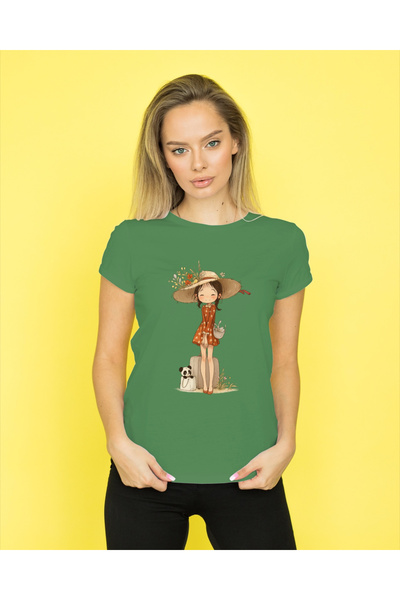 MVRDAR Tricou unisex 100% bumbac Flower Power pentru femei si fete