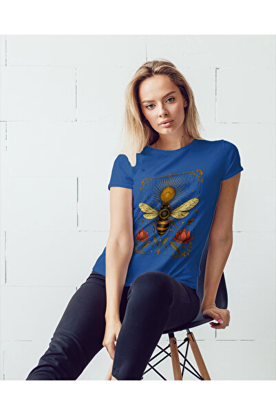 MVRDAR Tricou unisex 100% bumbac Flower Power pentru femei si fete