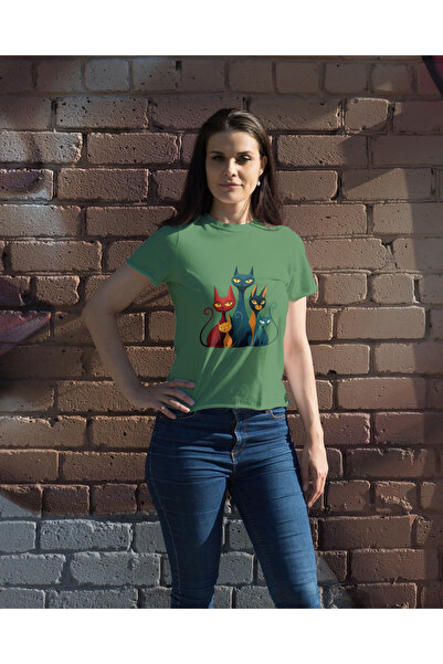 MVRDAR Tricou unisex 100% bumbac Flower Power pentru femei si fete