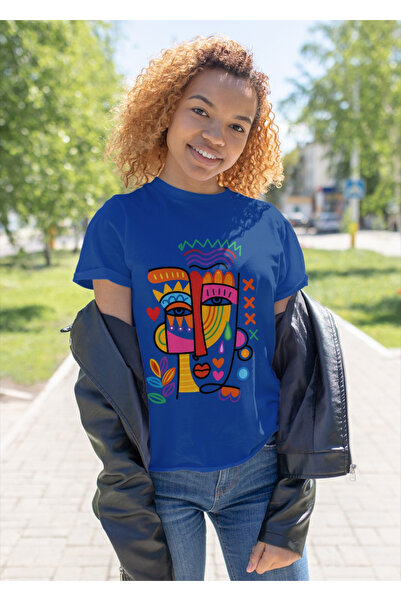 MVRDAR Tricou unisex 100% bumbac Flower Power pentru femei si fete