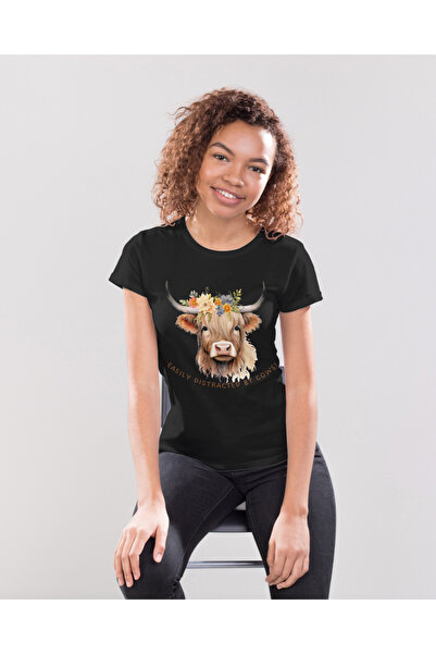 MVRDAR Tricou unisex 100% bumbac Flower Power pentru femei si fete