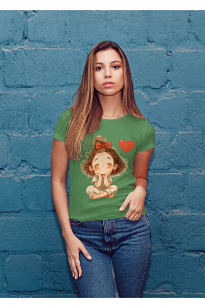 MVRDAR Tricou unisex 100% bumbac Flower Power pentru femei si fete