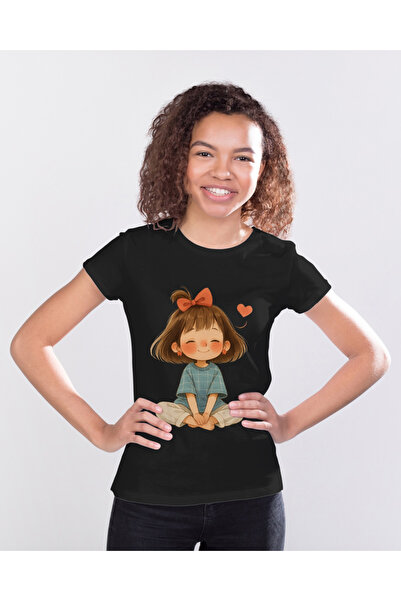 MVRDAR Tricou unisex 100% bumbac Flower Power pentru femei si fete