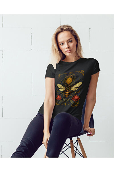 MVRDAR Tricou unisex 100% bumbac Flower Power pentru femei si fete