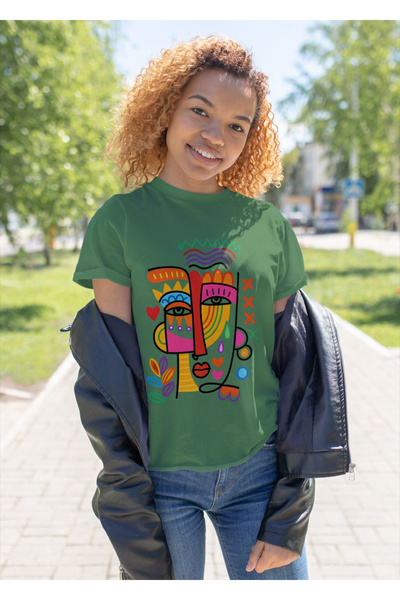 MVRDAR Tricou unisex 100% bumbac Flower Power pentru femei si fete