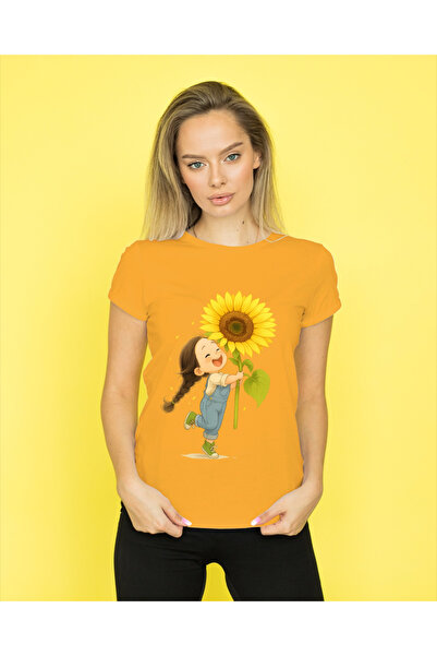 MVRDAR Tricou unisex 100% bumbac Flower Power pentru femei si fete