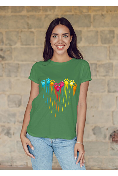 MVRDAR Tricou unisex 100% bumbac Flower Power pentru femei si fete