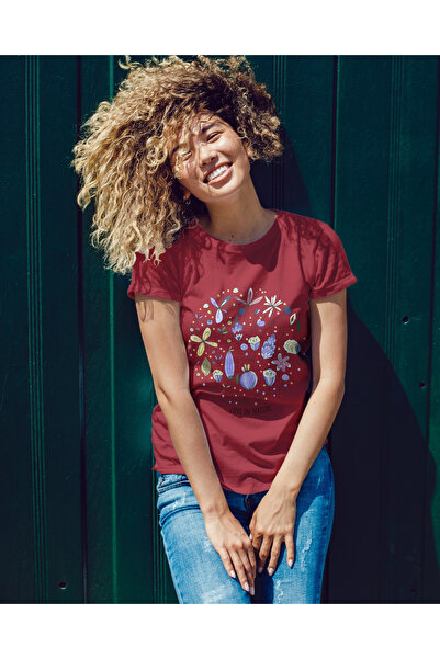 MVRDAR Tricou unisex 100% bumbac Flower Power pentru femei si fete