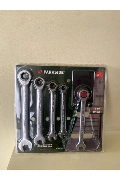 PARKSIDE Ratcheting ring wrench set, 5 pieces, made of chrome vanadium steel