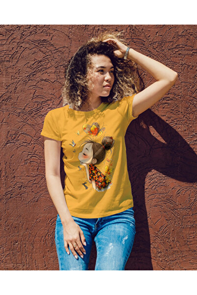 MVRDAR Tricou unisex 100% bumbac Flower Power pentru femei si fete