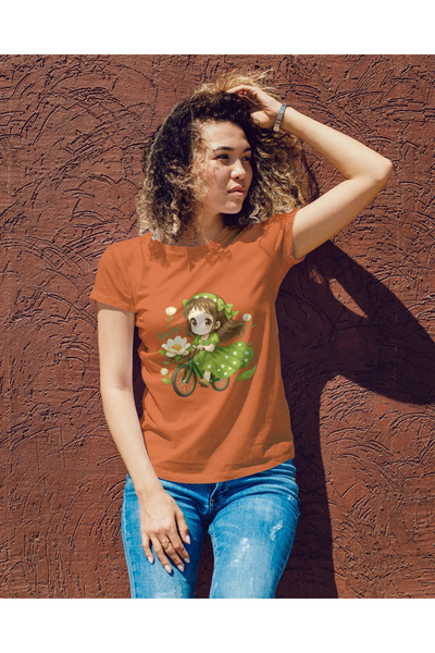 MVRDAR Tricou unisex 100% bumbac Flower Power pentru femei si fete