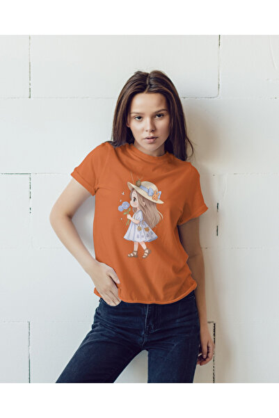 MVRDAR Tricou unisex 100% bumbac Flower Power pentru femei si fete
